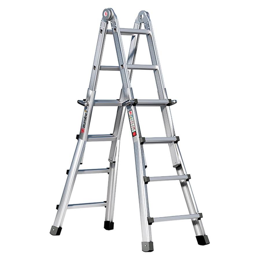 Euroline Premium 31601 Vario-Klappleiter 4x4 Sprossen-0