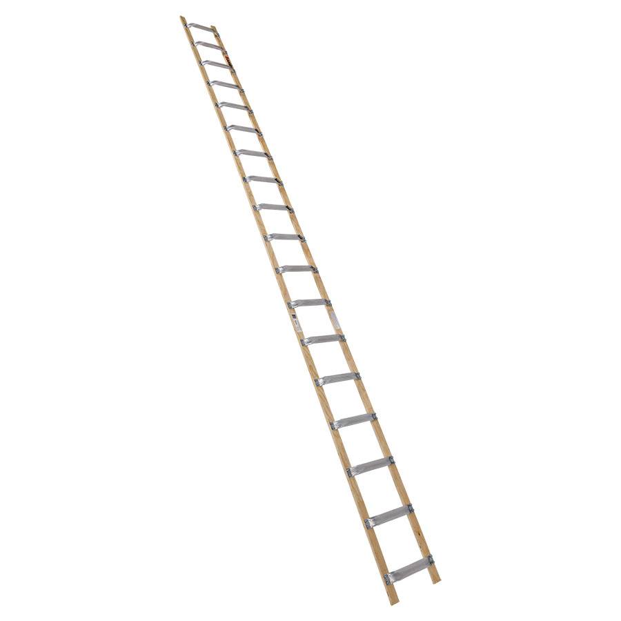 Euroline Holz/Alu Dachdeckerleiter 18 Sprossen-0