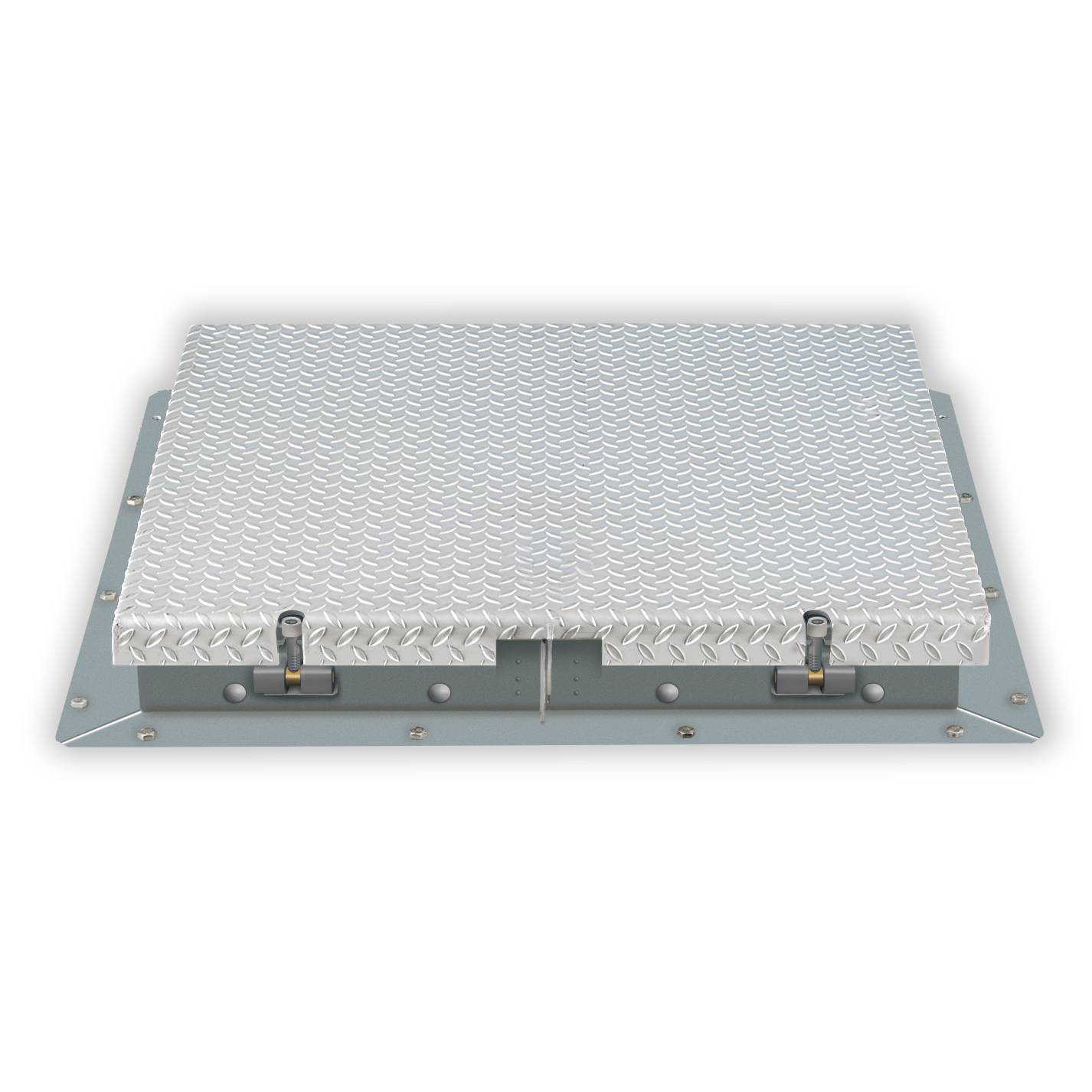 Hailo Schachtabdeckung HS7 Edelstahl 4mm begehbar, tagwasserdicht mit Verschluss versenkt 800x800mm-0