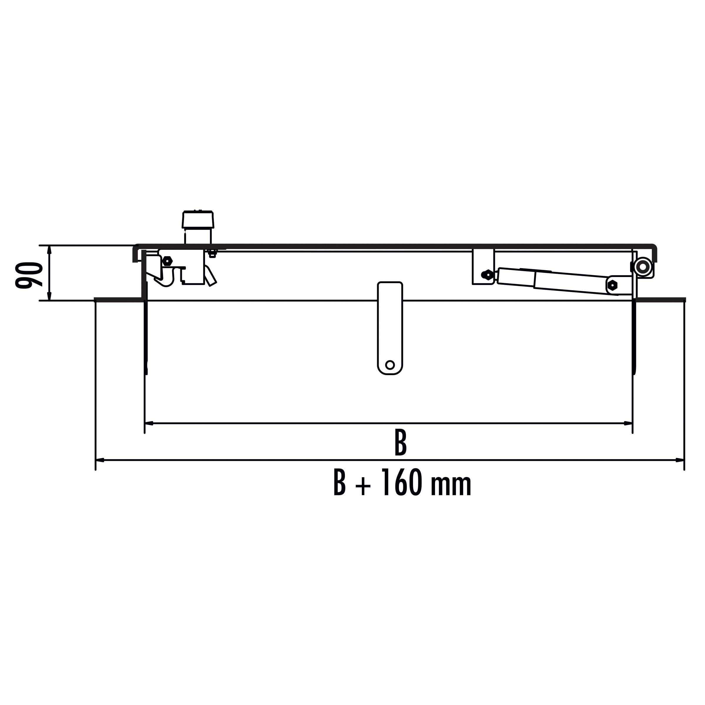 Hailo Schachtabdeckung HS7 Edelstahl 4mm begehbar, tagwasserdicht mit Verschluss versenkt 800x800mm-1