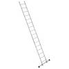 Sprossen-Anlegeleiter Breite 410 mm 16 Sprossen mit Traverse. euroline 58963349