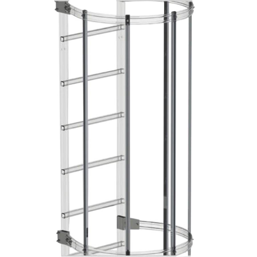 Euroline Rückenschutzstrebe 3000mm Aluminium eloxiert-0