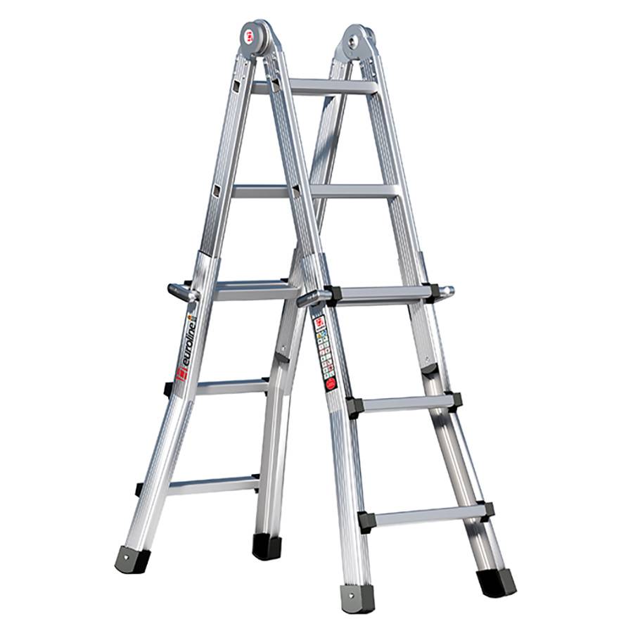 Euroline Premium 31601 Vario-Klappleiter 4x3 Sprossen-0