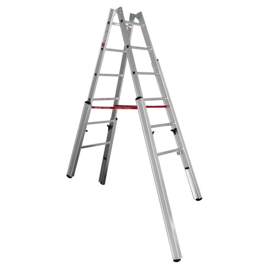 Euroline Premium 30576 Treppenstehleiter 2x6 Sprossen-0