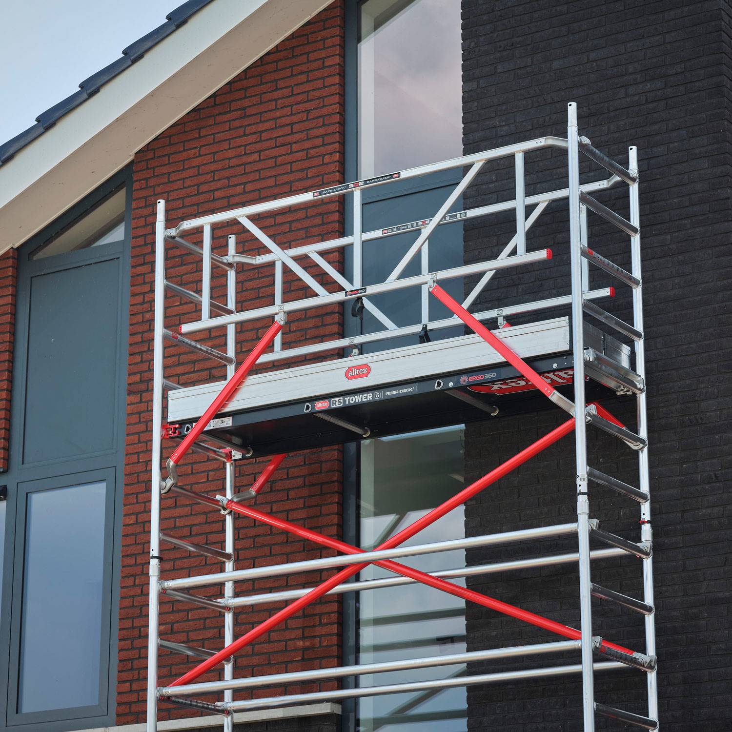 Altrex Fahrgerüst RS Tower 51 Aluminium mit Holz-Plattform 6,20m AH schmal 0,75x3,05m-1