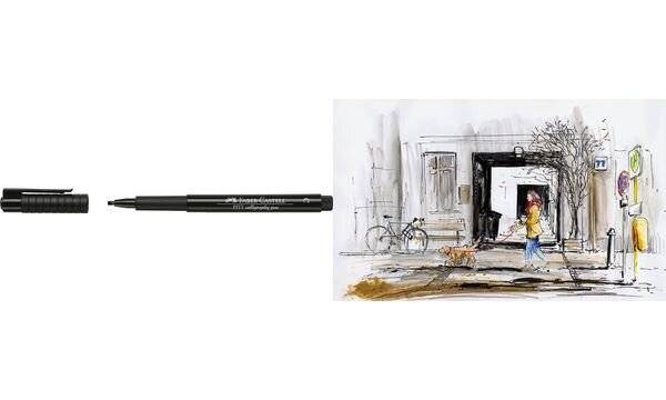 FABER-CASTELL Tuschestift PITT artist pen, schwarz-1