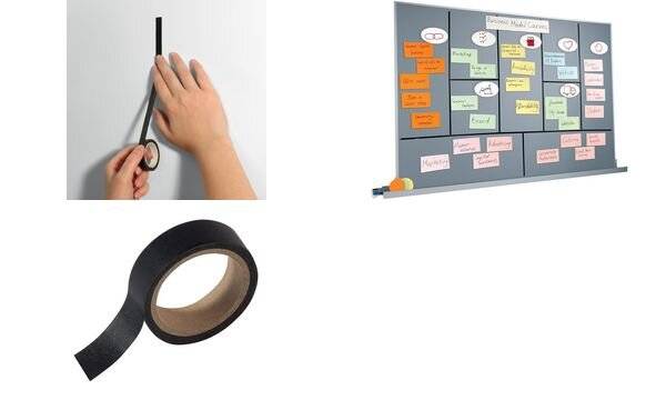 SIGEL BA220 Masking Tape - Papier - 16000 mm - schwarz - 1 St - schnelle und einfache Unterteilung von Boards-5