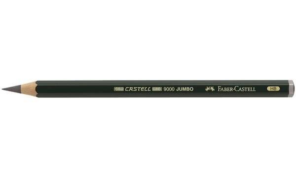 Bleistift 9000 Jumbo HB 18,5 cm Holz dunkelgrün-0