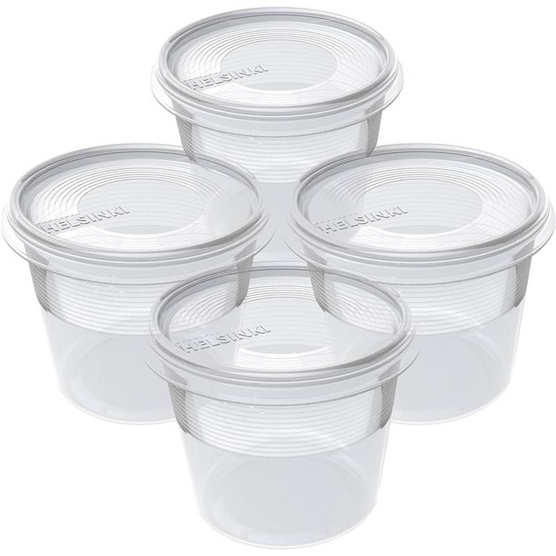 plast team Gefrierdosen-Set Helsinki, 0,3 Liter, 4er Set (63600379)-0
