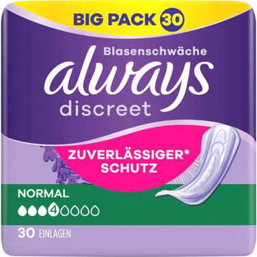 always discreet Inkontinenz-Einlage Normal Big Pack