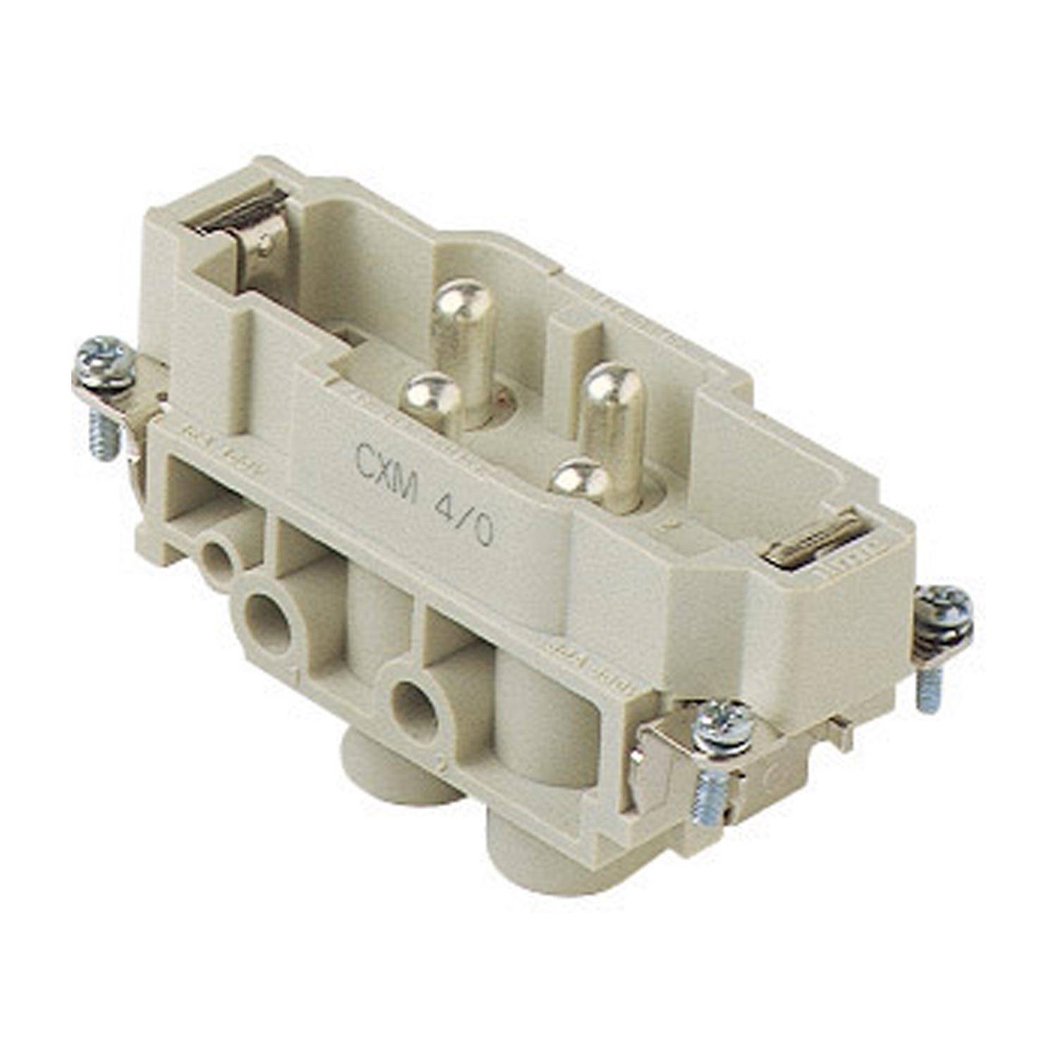 CXM 4/0 I.L.M.E. Ilme CX Stifteinsatz (M) Schraubanschluss, 4-polig+PE 830V, 80A - 5 Stück