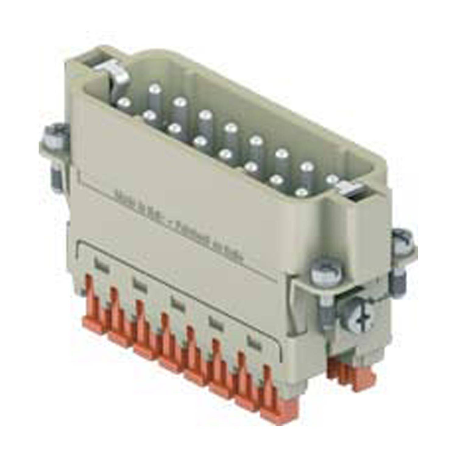 CSAHM 16 N I.L.M.E. Ilme CSAH-SQUICH Stifteinsatz (M) Käfigzugfederanschluss, 16-polig+PE 250V, 16A