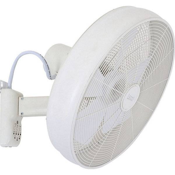 Wandventilator mit Fernbedienung HxBxT 460 x 460 x 350 mm weiß. EMZ Elektro Marketing Zentrale GmbH 69173349