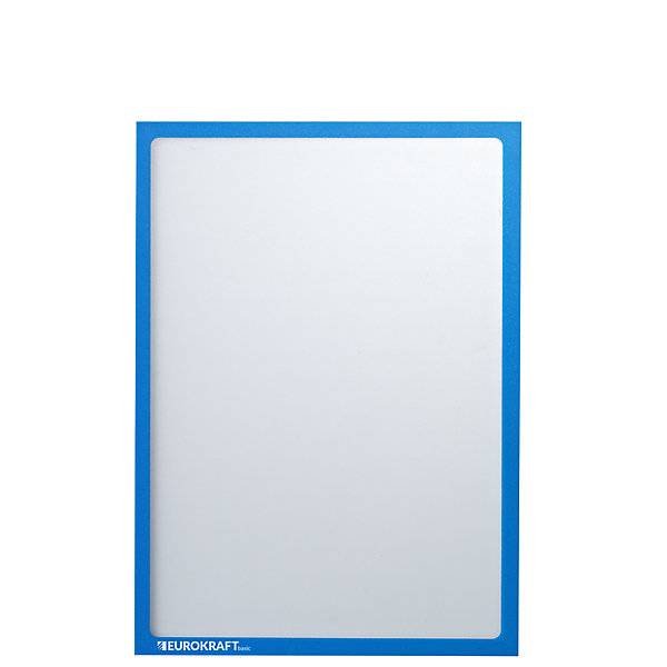 Magnetische Infotasche DIN A4 BxH 225 x 312 mm Rahmen blau VE 30 Stk. TAKKT Industrial & Packaging GmbH-0