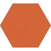 Design-Pinnwand sechseckig Kork BxH 600 x 600 mm orange. Smit Visual Supplies BV 49960349