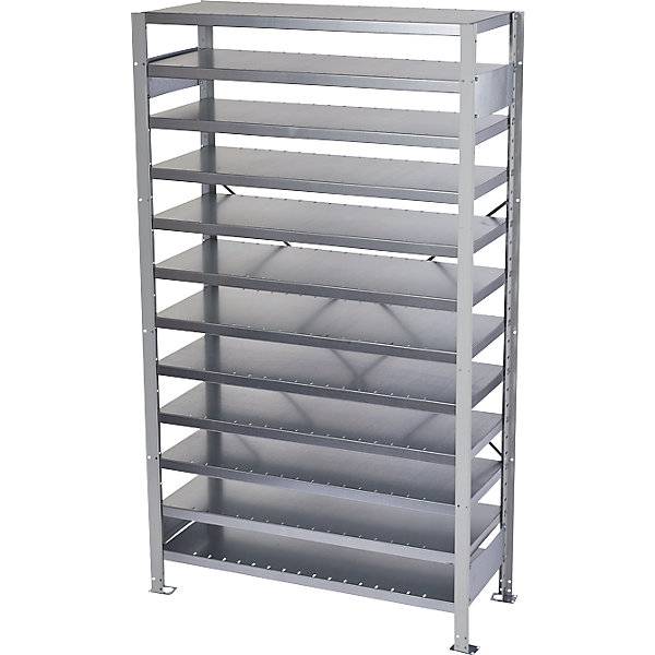 Steckregal für Regalkästen HxB 1790 x 1000 mm Grundregal Tiefe 500 mm ohne Kästen. STEMO Lagerstandard GmbH-0