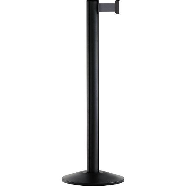 Gurtpfosten Beltrac EXTEND Aluminium Pfosten schwarz Gurt silbergrau. VIA GUIDE GmbH 69223449-0