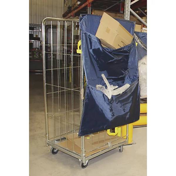 Racksack® für Rollbehälter mit 2 Taschen blau. TAKKT Industrial & Packaging GmbH 64954649-1