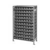 Steckregal mit ESD Sichtlagerkästen HxBxT 1790 x 1000 x 400 mm 88 Sichtlagerkästen. STEMO Lagerstandard GmbH