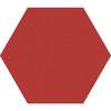 Design-Pinnwand sechseckig Kork BxH 600 x 600 mm rot. Smit Visual Supplies BV 49960049