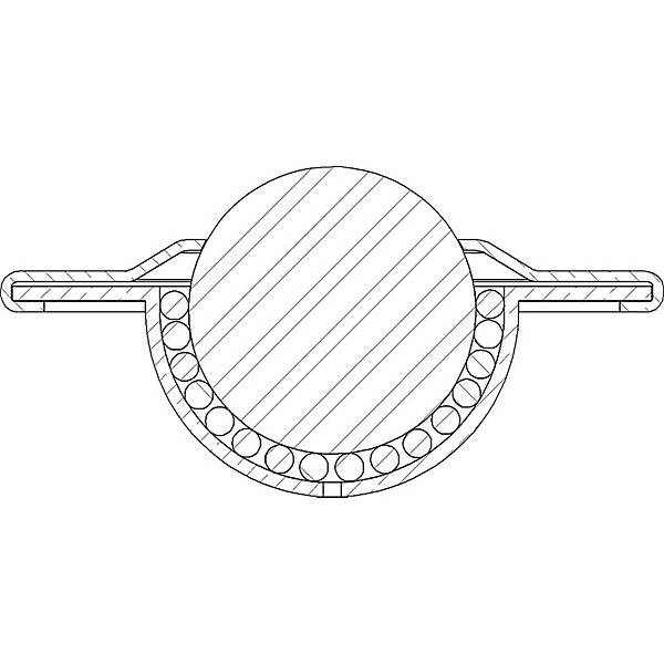 Kugelrolle versenkt Kunststoff Tragkugel-Ø 19 mm. Schulz Stanztechnik GmbH 47619849-1