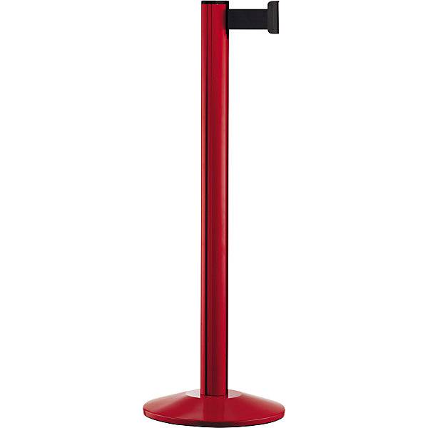 Gurtpfosten Beltrac EXTEND Aluminium Pfosten rot Gurt schwarz. VIA GUIDE GmbH 69224149-0