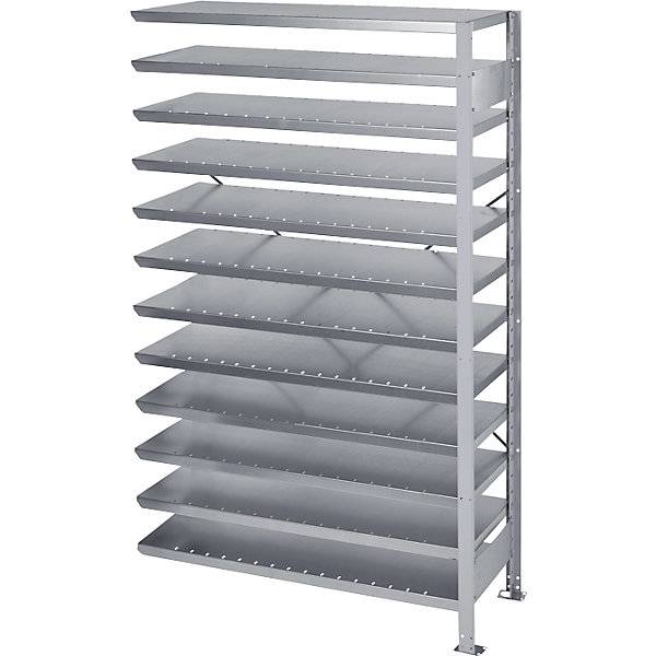 Steckregal für Regalkästen HxB 1790 x 1000 mm Anbauregal Tiefe 500 mm ohne Kästen. STEMO Lagerstandard GmbH