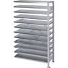 Steckregal für Regalkästen HxB 1790 x 1000 mm Anbauregal Tiefe 500 mm ohne Kästen. STEMO Lagerstandard GmbH