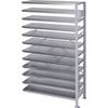 Steckregal für Regalkästen HxB 1790 x 1000 mm Anbauregal Tiefe 400 mm ohne Kästen Böden 12 Stk. STEMO