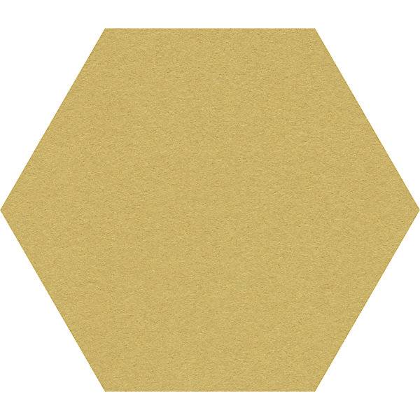 Design-Pinnwand sechseckig Kork BxH 600 x 600 mm gelb. Smit Visual Supplies BV 49960149