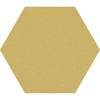 Design-Pinnwand sechseckig Kork BxH 600 x 600 mm gelb. Smit Visual Supplies BV 49960149