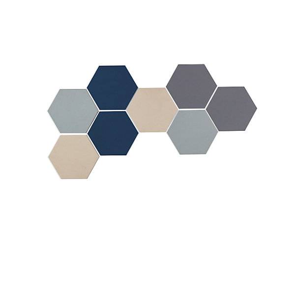 Design-Pinnwand sechseckig Kork BxH 600 x 600 mm gelb. Smit Visual Supplies BV 49960149-1