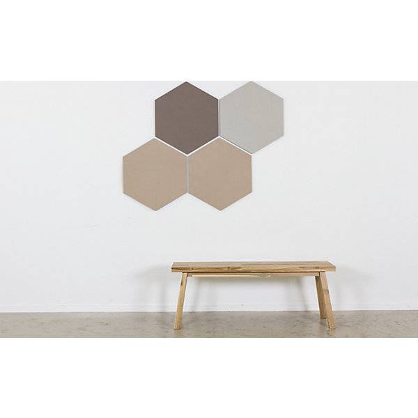 Design-Pinnwand sechseckig Kork BxH 600 x 600 mm gelb. Smit Visual Supplies BV 49960149-4