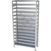 Steckregal für Regalkästen HxB 2100 x 1000 mm Grundregal Tiefe 400 mm ohne Kästen Böden 14 Stk. STEMO