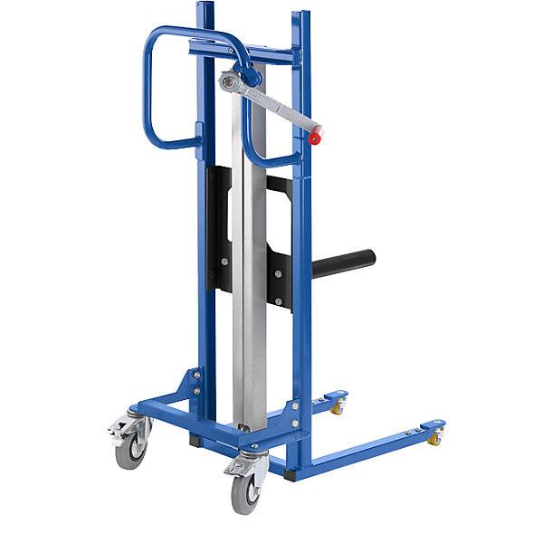 Materialheber mit Dorn mit 4 Lenkrollen. TAKKT Industrial & Packaging GmbH 52265749-0