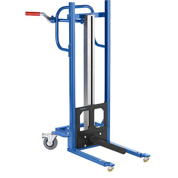Materialheber mit Dorn mit 4 Lenkrollen. TAKKT Industrial & Packaging GmbH 52265749-3