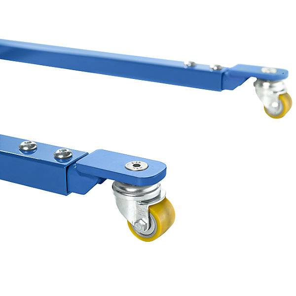 Materialheber mit Dorn mit 4 Lenkrollen. TAKKT Industrial & Packaging GmbH 52265749-4