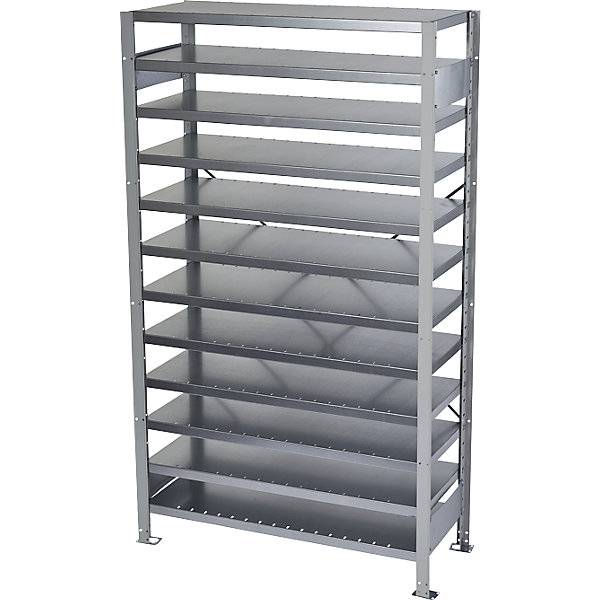 Steckregal für Regalkästen HxB 1790 x 1000 mm Grundregal Tiefe 300 mm ohne Kästen. STEMO Lagerstandard GmbH