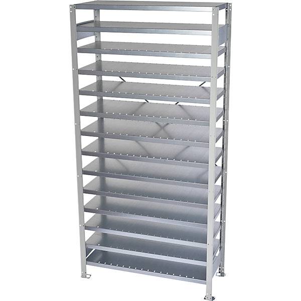 Steckregal für Regalkästen HxB 2100 x 1000 mm Grundregal Tiefe 300 mm ohne Kästen. STEMO Lagerstandard GmbH