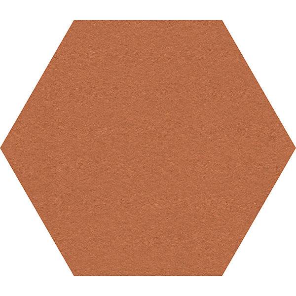 Design-Pinnwand sechseckig Kork BxH 600 x 600 mm cognac. Smit Visual Supplies BV 49960449