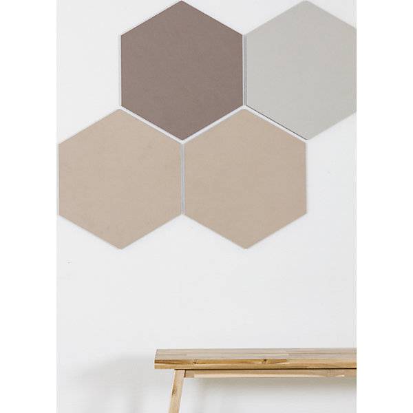 Design-Pinnwand sechseckig Kork BxH 600 x 600 mm cognac. Smit Visual Supplies BV 49960449-3