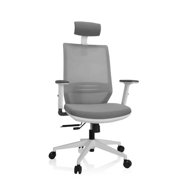 Bürostuhl Drehstuhl PROFONDO PRO W Netzstoff Stoff grau hjh OFFICE