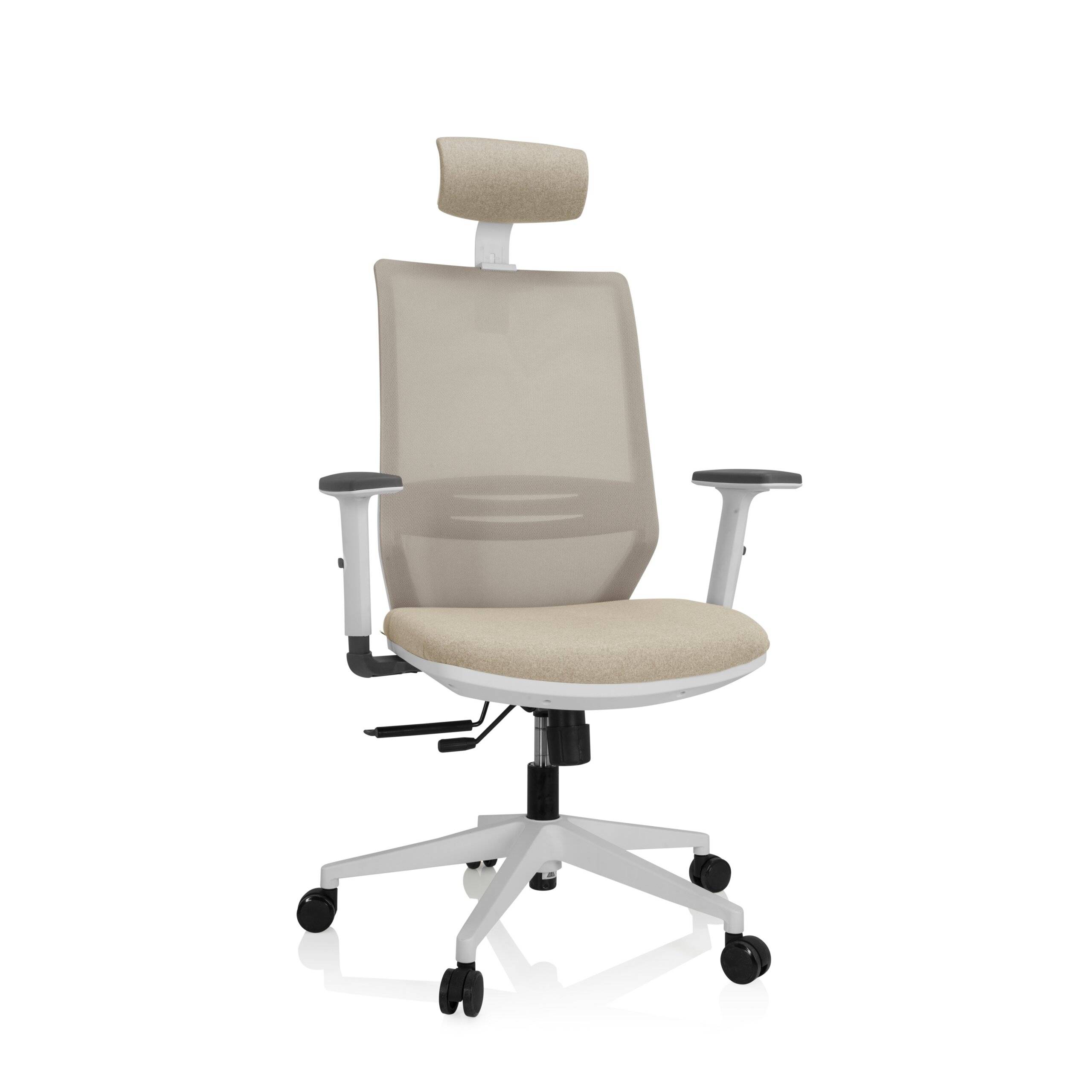 Bürostuhl Drehstuhl PROFONDO PRO W Netzstoff Stoff beige hjh OFFICE-0