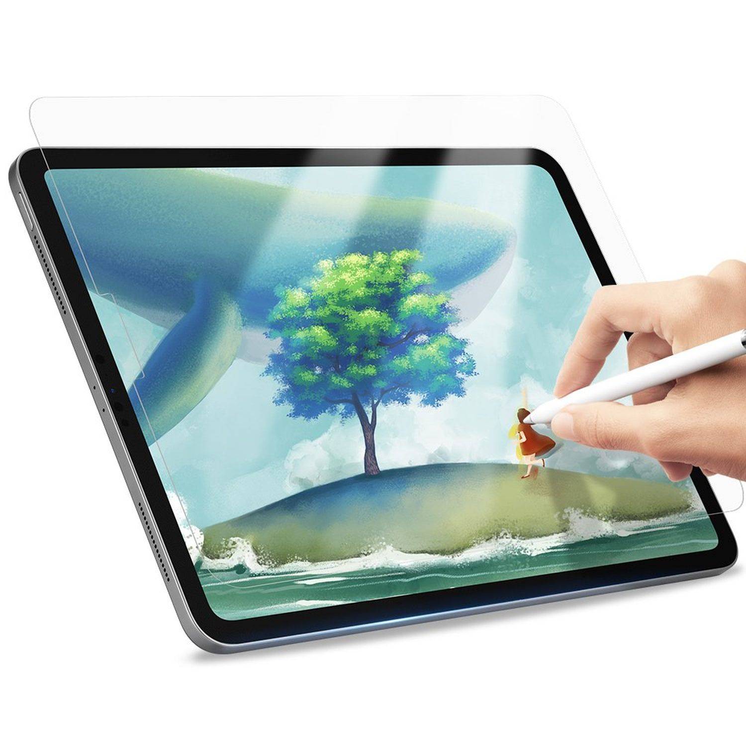 Dux Ducis Matte Papier Schutzfolie Displayschutz zum Zeichnen Schreiben PET Folie kompatibel mit iPad Air 4 10.9"-0