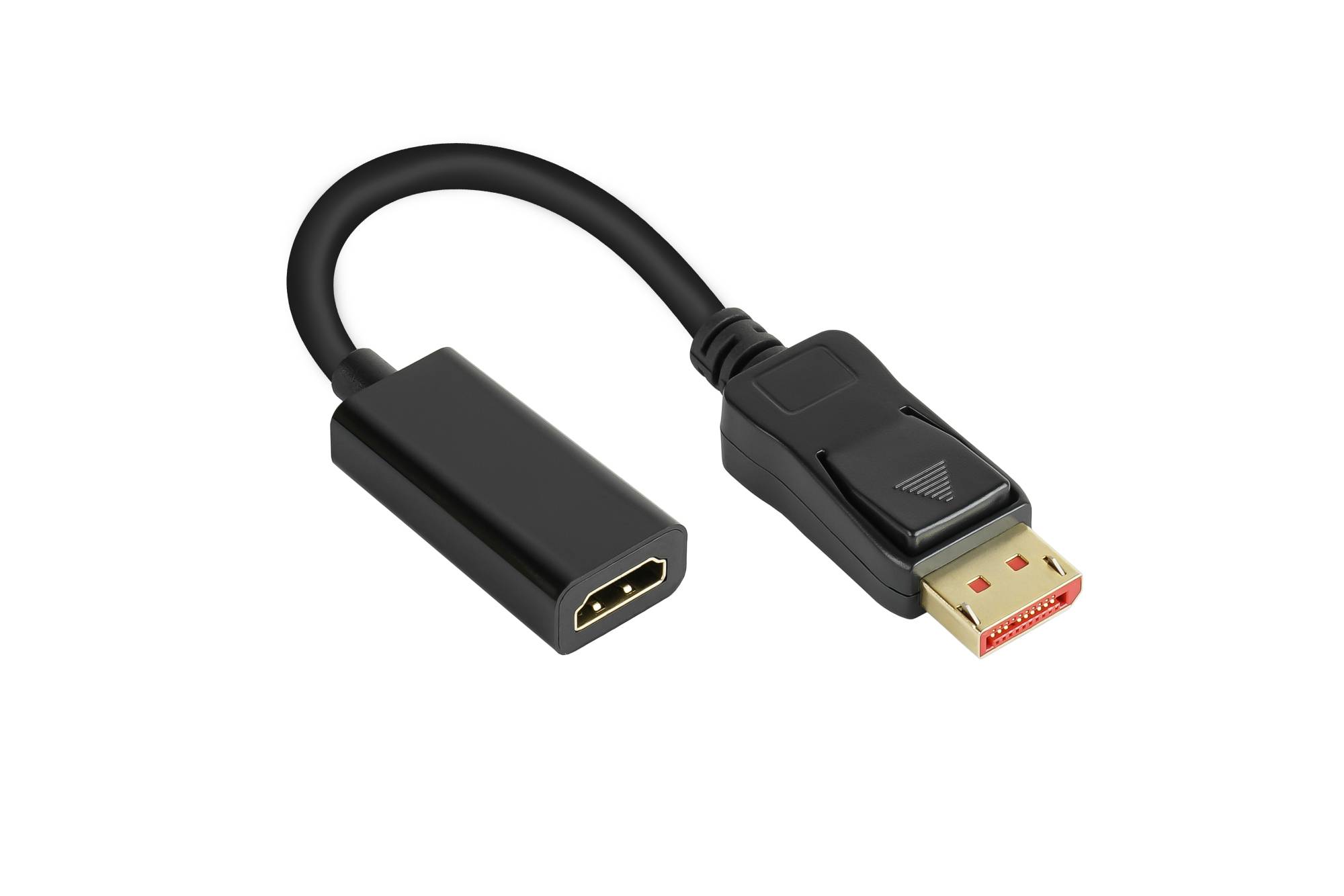 Adapter DisplayPort 1.4 Stecker an HDMI 2.0b Buchse, 4K @60Hz, vergoldete Kontakte, ca. 20cm, Good Connections®-0