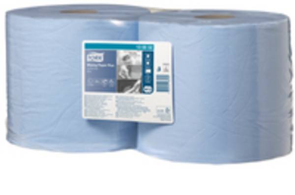 Putztuch 2lagig 23,5cmx255m 750Bl. bl 2 Rl./Pack. - Artikel: 496016900