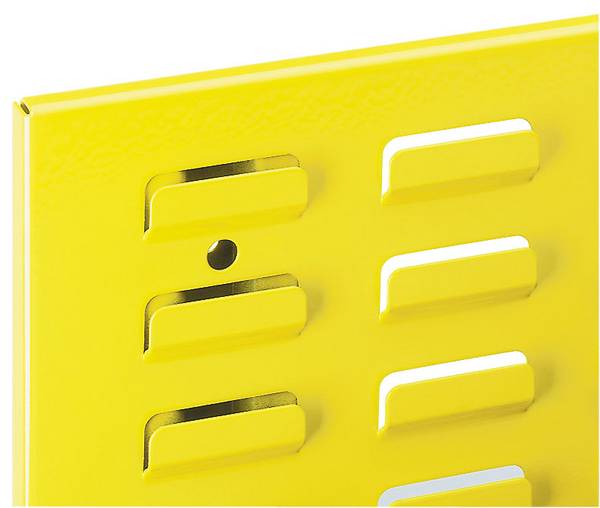 ®RasterPlan Schlitzplatte B 500 mm x H 450 mm Breitformat RAL 1023 - Verkehrsgelb Universell kombinier- und einsetzbar.