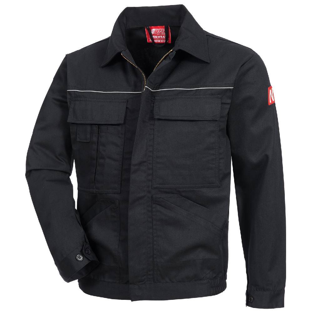 MOTION TEX LIGHT, Arbeitsjacke, schwarz, STANDARD 100 by OEKO-TEX®, Größe 44-0