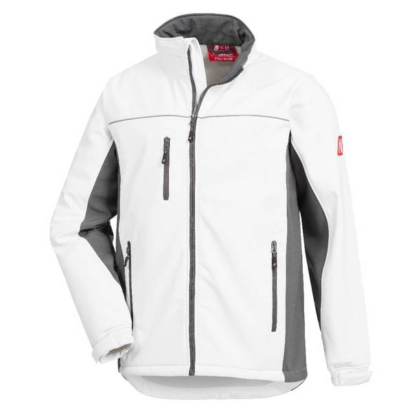 MOTION TEX LIGHT, Softshelljacke, weiß / grau, Größe S