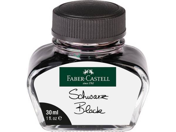 Füllhaltertinte 30 ml Glas schwarz